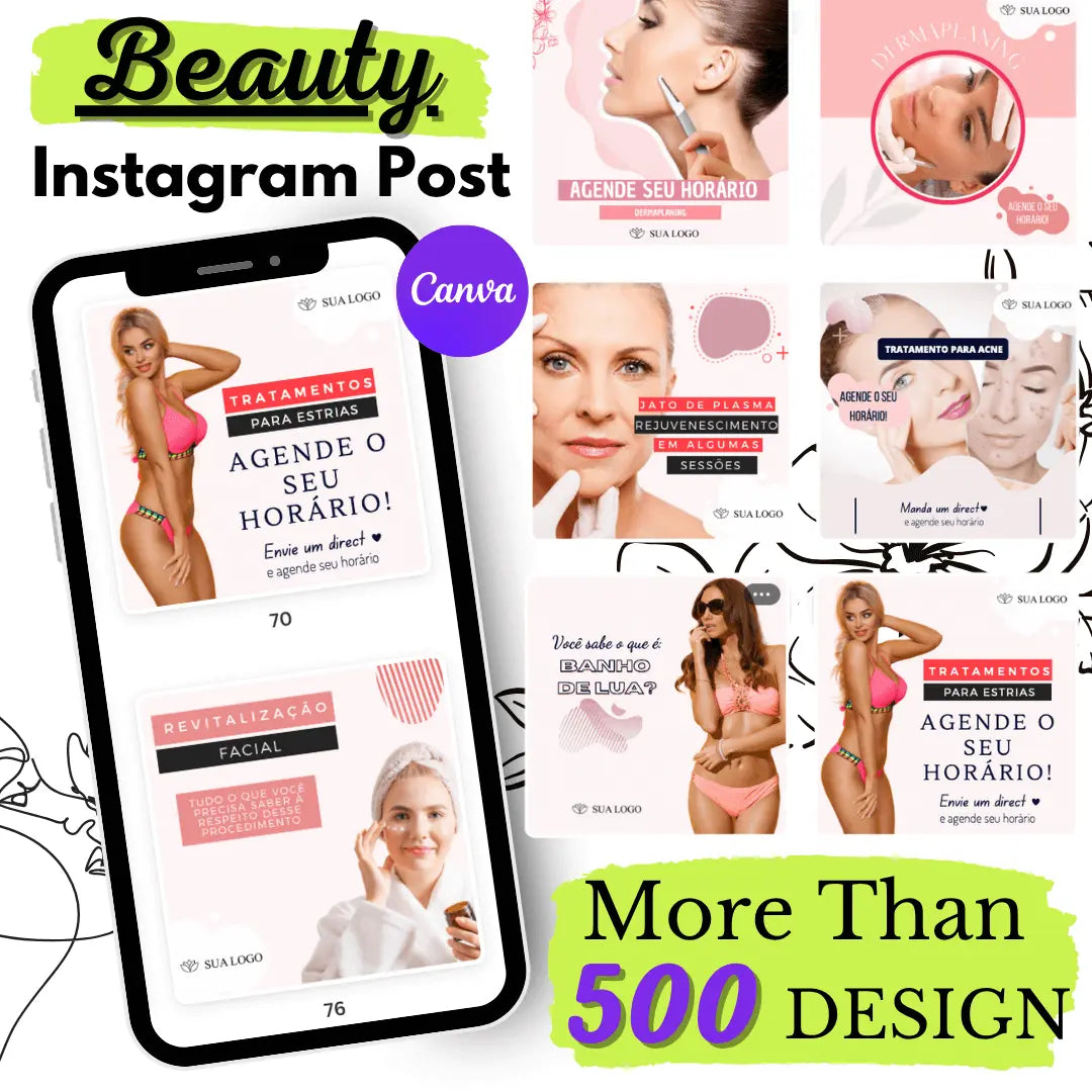 🚀 500+ Stunning Beauty Templates + FREE 50 Black Friday Designs!
